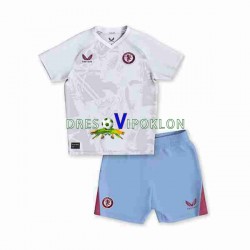 Aston Villa Dres Gostujući 2023-2024 Kratkih Rukava ,Dječji Komplet