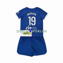 Atlético Madrid 2 Alvaro Morata 19 Dres Gostujući 2023-2024 Kratkih Rukava ,Dječji Komplet