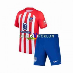 Atlético Madrid 2 Dres Domaći 2023-2024 Kratkih Rukava ,Dječji Komplet