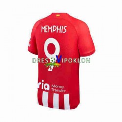 Atlético Madrid 2 Memphis Depay 9 Dres Domaći 2023-2024 Kratkih Rukava ,Muški