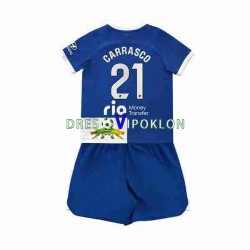 Atlético Madrid 2 Yannick Carrasco 21 Dres Gostujući 2023-2024 Kratkih Rukava ,Dječji Komplet