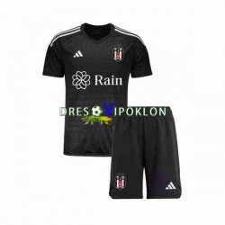 Besiktas Golmanski Dres Domaći 2023-2024 Kratkih Rukava ,Dječji Komplet
