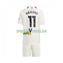 Manchester United Rasmus Hojlund 11 Dres Treći 2023-2024 Kratkih Rukava ,Dječji Komplet