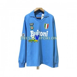 Napoli 1987 1988 Retro Dres Domaći Dugim Rukavima ,Muški