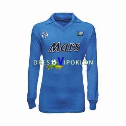 Napoli 1989 1990 Retro Dres Domaći Dugim Rukavima ,Muški