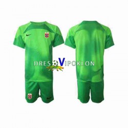 Norveška Golmanski Dres Domaći 2022 Kratkih Rukava ,Dječji Komplet