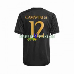 Real Madrid Eduardo Camavinga 12 Dres Treći 2023-2024 Kratkih Rukava ,Muški