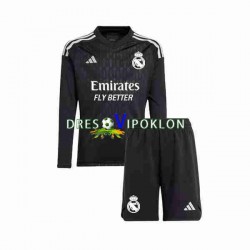 Real Madrid Golmanski Dres Gostujući 2023-2024 Dugim Rukavima ,Dječji Komplet