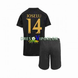 Real Madrid Joselu 14 Dres Treći 2023-2024 Kratkih Rukava ,Dječji Komplet
