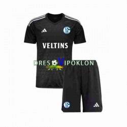 Schalke 04 Golmanski Dres Gostujući 2023-2024 Kratkih Rukava ,Dječji Komplet