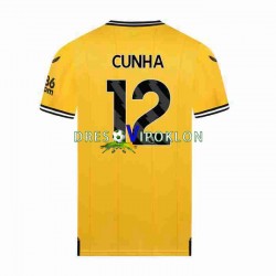 Wolverhampton Wanderers CUNHA 12 Dres Domaći 2023-2024 Kratkih Rukava ,Muški