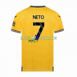 Wolverhampton Wanderers NETO 7 Dres Domaći 2023-2024 Kratkih Rukava ,Muški