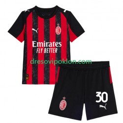 AC Milan Ardon Jashari 30 Dres Domaći 2025-2026 Kratkih Rukava ,Dječji Komplet