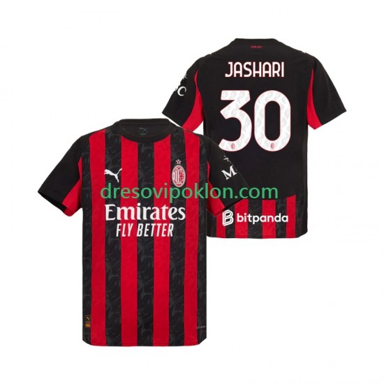 AC Milan Ardon Jashari 30 Dres Domaći 2025-2026 Kratkih Rukava ,Muški