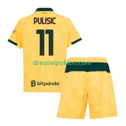 AC Milan Christian Pulisic 11 Dres Treći 2025-2026 Kratkih Rukava ,Dječji Komplet