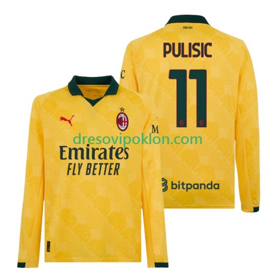 AC Milan Christian Pulisic 11 Dres Treći 2025-2026 Dugim Rukavima ,Muški
