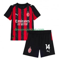 AC Milan Modrić Luca 14 Dres Domaći 2025-2026 Kratkih Rukava ,Dječji Komplet
