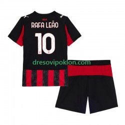 AC Milan Rafael Leao 10 Dres Domaći 2025-2026 Kratkih Rukava ,Dječji Komplet