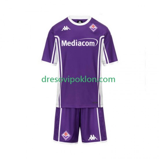 ACF Fiorentina Dres Domaći 2025-2026 Kratkih Rukava ,Dječji Komplet
