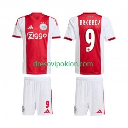 AFC Ajax Brian Brobbey 9 Dres Domaći 2025-2026 Kratkih Rukava ,Dječji Komplet