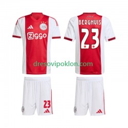 AFC Ajax Steven Berghuis 23 Dres Domaći 2025-2026 Kratkih Rukava ,Dječji Komplet