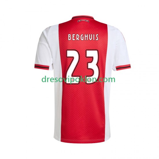 AFC Ajax Steven Berghuis 23 Dres Domaći 2025-2026 Kratkih Rukava ,Muški