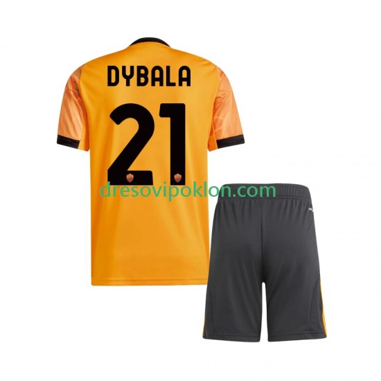 Roma Dybala 21 Dres Gostujući 2025-2026 Kratkih Rukava ,Dječji Komplet