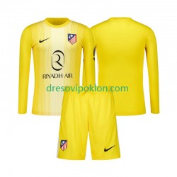 Atlético Madrid Golmanski Dres Domaći 2025-2026 Dugim Rukavima ,Dječji Komplet