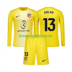 Atlético Madrid Golmanski Jan Oblak 13 Dres Domaći 2025-2026 Dugim Rukavima ,Dječji Komplet
