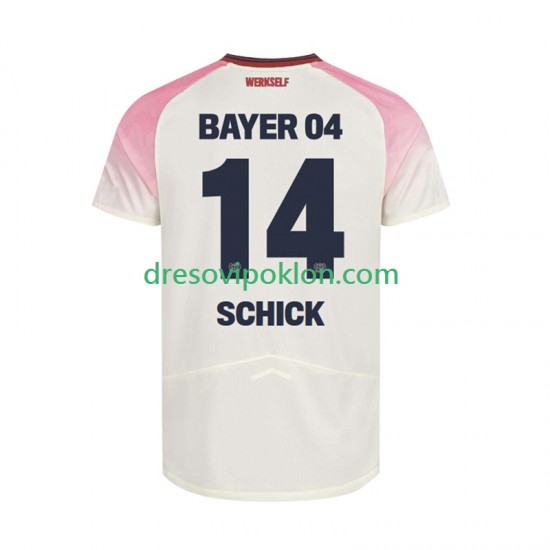 Bayer 04 Leverkusen Patrik Schick 14 Dres Gostujući 2025-2026 Kratkih Rukava ,Muški