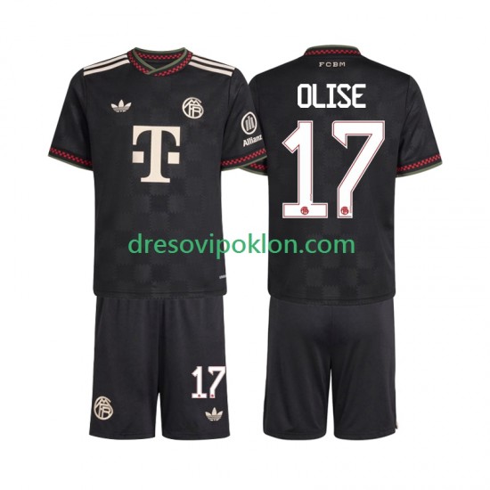 FC Bayern München Michael Olise 17 Dres Treći 2025-2026 Kratkih Rukava ,Dječji Komplet