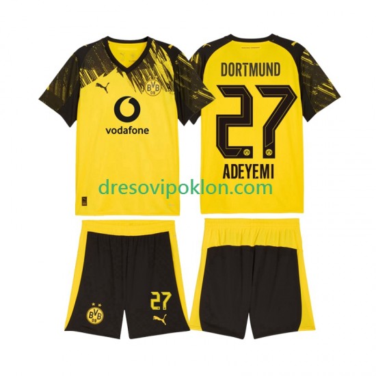 Borussia Dortmund Karim Adeyemi 27 Dres Domaći 2025-2026 Kratkih Rukava ,Dječji Komplet