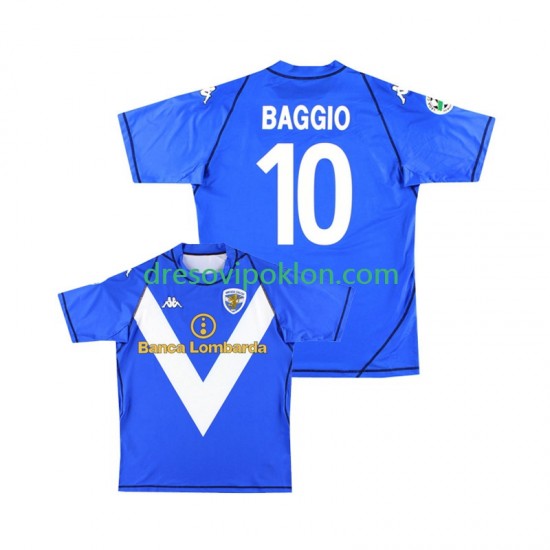 Brescia Calcio Baggio 10 2003 Retro Dres Domaći 2004 Kratkih Rukava ,Muški