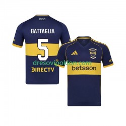 Boca Juniors Rodrigo Battaglia 5 Dres Domaći 2025-2026 Kratkih Rukava ,Muški
