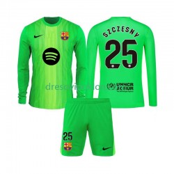 FC Barcelona Golmanski Szczesny 25 Dres Domaći 2025-2026 Dugim Rukavima ,Dječji Komplet
