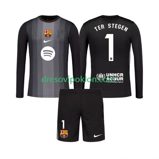 FC Barcelona Golmanski Ter Stegen 1 Dres Treći 2025-2026 Dugim Rukavima ,Dječji Komplet