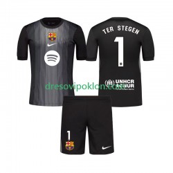 FC Barcelona Golmanski Ter Stegen 1 Dres Treći 2025-2026 Kratkih Rukava ,Dječji Komplet