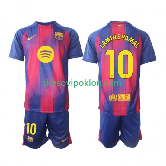 FC Barcelona Lamine Yamal 10 Dres Domaći 2025-2026 Kratkih Rukava ,Dječji Komplet