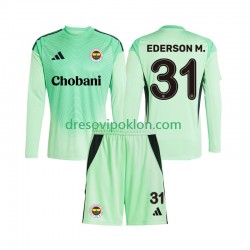 Golmanski Fenerbahce Ederson Moraes 31 Dres Gostujući 2025-2026 Dugim Rukavima ,Dječji Komplet