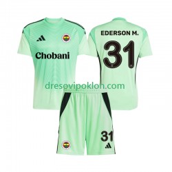 Golmanski Fenerbahce Ederson Moraes 31 Dres Gostujući 2025-2026 Kratkih Rukava ,Dječji Komplet