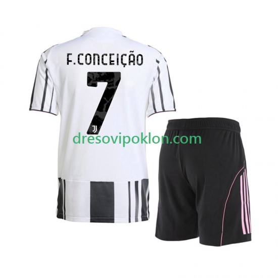 Juventus Francisco Conceicao 7 Dres Domaći 2025-2026 Kratkih Rukava ,Dječji Komplet