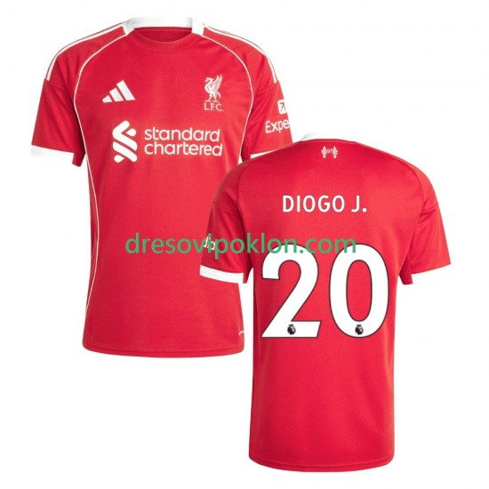 Liverpool Diogo Jota 20 Dres Domaći 2025-2026 Kratkih Rukava ,Muški
