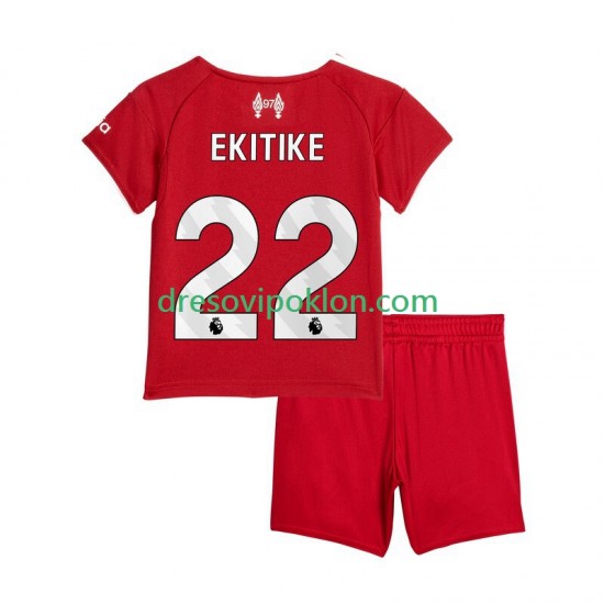 Liverpool Hugo Ekitike 22 Dres Domaći 2025-2026 Kratkih Rukava ,Dječji Komplet