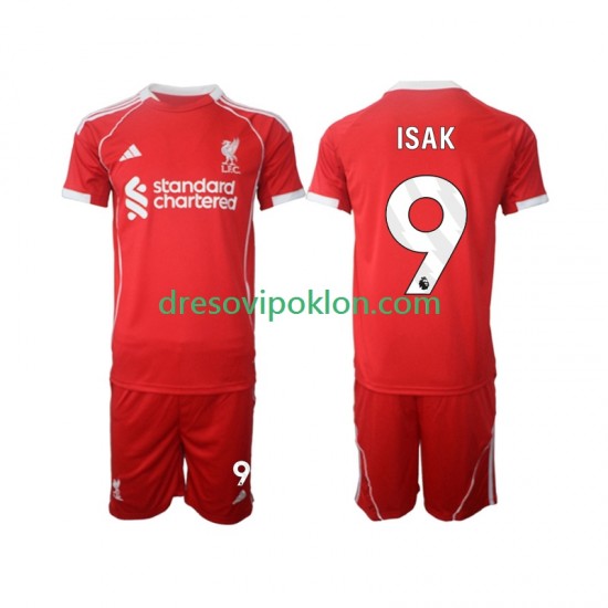 Liverpool ISAK 9 Dres Domaći 2025-2026 Kratkih Rukava ,Dječji Komplet