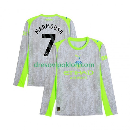 Manchester City Omar Marmoush 7 Dres Treći 2025-2026 Dugim Rukavima ,Muški