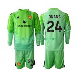 Manchester United Golmanski Andre Onana 24 Dres Četvrti 2025-2026 Dugim Rukavima ,Dječji Komplet