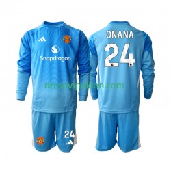 Manchester United Golmanski Andre Onana 24 Dres Domaći 2025-2026 Dugim Rukavima ,Dječji Komplet