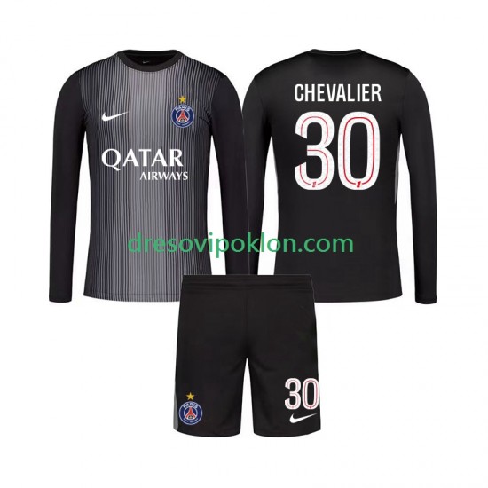 Paris Saint-Germain Golmanski Lucas Chevalier 30 Dres Domaći 2025-2026 Dugim Rukavima ,Dječji Komplet