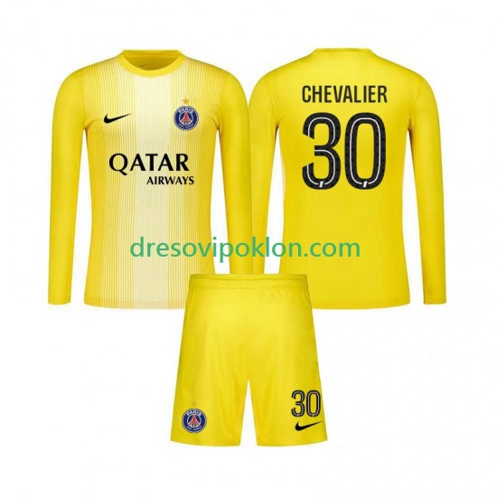 Paris Saint-Germain Golmanski Lucas Chevalier 30 Dres Treći 2025-2026 Dugim Rukavima ,Dječji Komplet