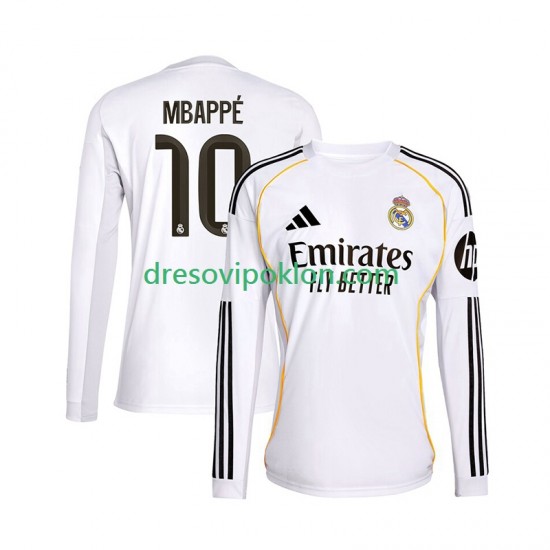 Real Madrid Mbappé Kylian 10 Dres Domaći 2025-2026 Dugim Rukavima ,Muški